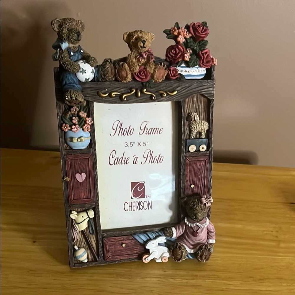 😄Y2K teddy bear resin frame